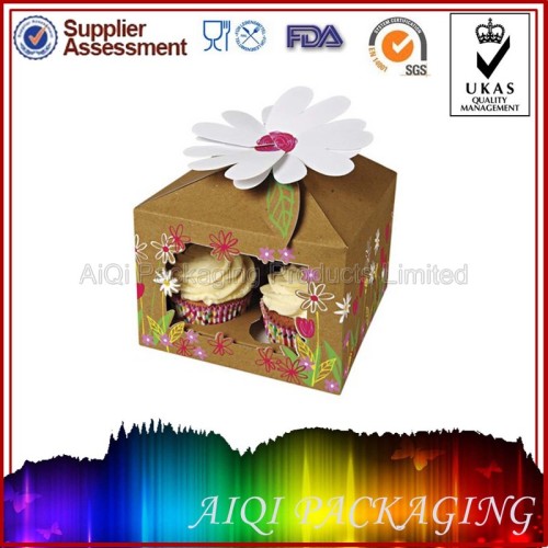 Clear Individual Black Single Cheap Cupcake Boxes