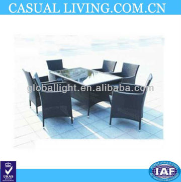 6 PCS Wicker Outdoor Furniture Tea Table and Chairs