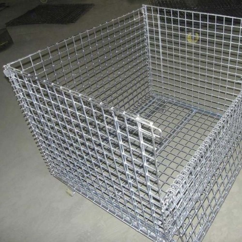 Stack Mesh Sided Metal Pallet Cage