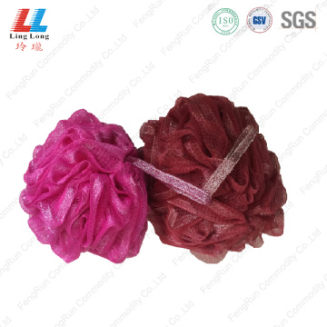 Special color soft touch body exfoliating sponge ball