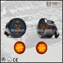 Smoke Lens Jeep Wrangler LED Front Blinker 12v Front grill turn signal for JEEP Wrangle