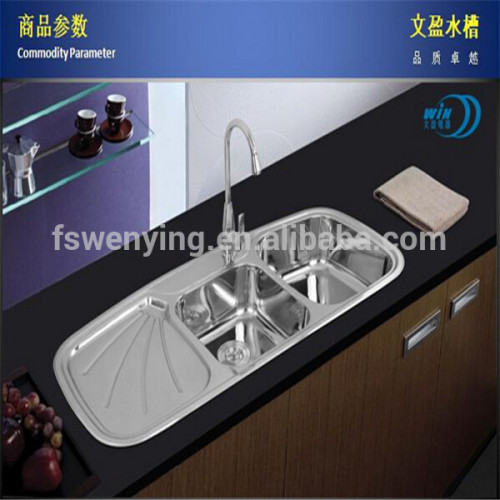 double drainer 2 hole stainless steel kitchen sink,Top mount stainless steel kitchen sink