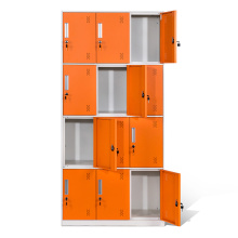 4-Stepped Orange Metal Lockers from Direct Maker