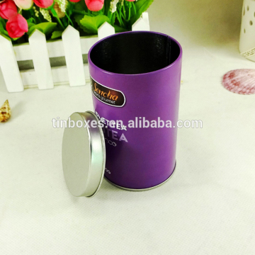 Personalized color cylindrical metal tin pen holder