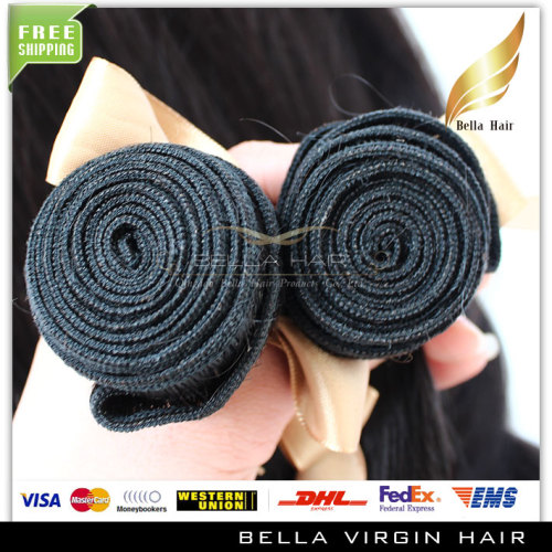 Wholesale brazilian virgin silky straight hair extensions natural black brazilian remy human hair weft hair weaves factory price