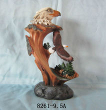 Polyresin eagle figurines for home decoration