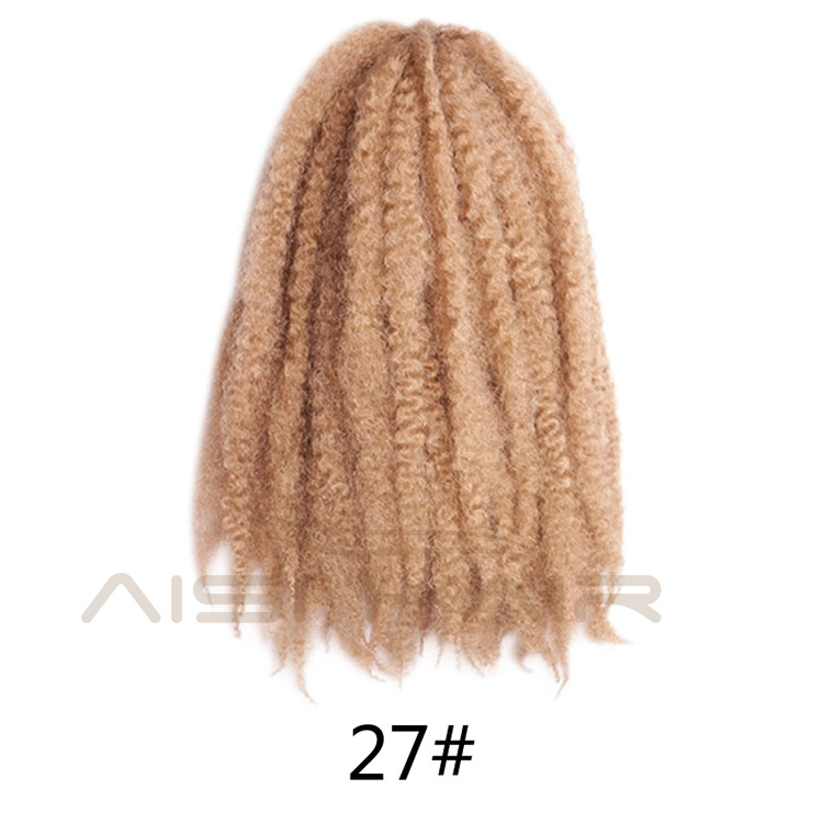 Aisi Hair Synthetic Marley Crochet Braids Hair Soft Afro Kinky Crochet Braids Hair Extensions for Black Women