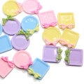 Kawaii Boog Plaat Plaksteen Hars Cabochons Voor Haar Boog Centra DIY Scrapbooking Decor