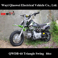 QWMOTO 50cc dirt bike 4 stroke pitbike children mini motorcycle cheap motocross for sale