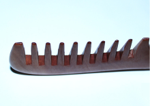 Ionic Type and Peach Comb With Handle