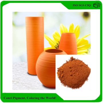 Orange ceramic stain colorant powder