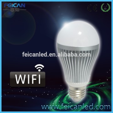 mobile phone bluetooth wifi dimmable RGBW LED bulb, wifi led bulb RGBW