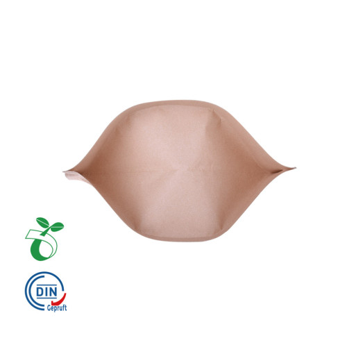 PLA Stand-Up Pouch Kraft Valve Sacs à café biodégradables