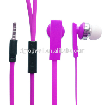 Flat Cord tangle free earbuds tangle free