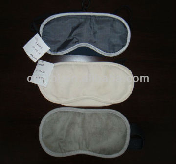 Promotional soft white satin eye mask