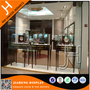 Jewelry shop vitrin oval glass display cabinet