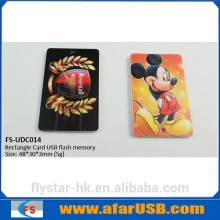 Rectangle card flash drive, factory free sample card disk