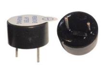 Black Active Electro Magnetic Buzzer 5V With Cu Pin 80dB Fo