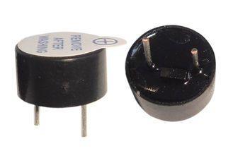 Black Active Electro Magnetic Buzzer 5V With Cu Pin 80dB Fo
