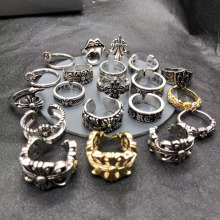 European Hip-Hop Punk Knuckle Finger Rings | 925 Sterling Silver Open Toe Rings for Men and Women: Crowley Collection