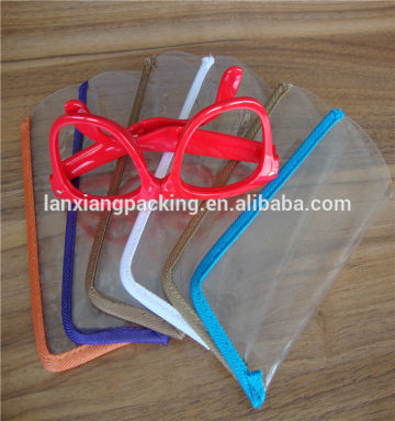 OEM PVC Eye Glasses Pouch,Plastic Reading Glasses Pouch