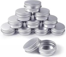 mini 15ml aluminum cosmetic cream jar