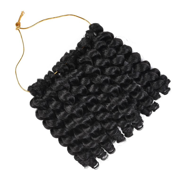 Crochet Braid Hair Pre-Looped 8 Inch Jumpy Wand Curl  Crochet  Hair Synthetic Hair Extensions