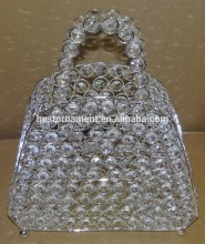 Wholesale Handbag shape silver crystal beaded Centerpieces