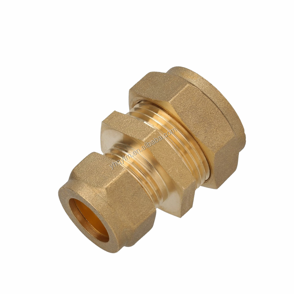 Brass Compression Fitting Coupling Pipe Fitting Tube Fitting factory directly production