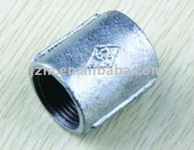 Galvanized Malleable Iron Pipe Fitting Socket Plain with Ribs right hand Threads