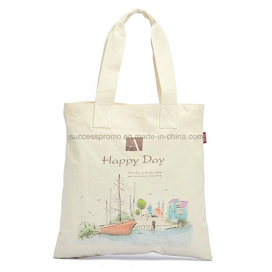 2016 Cheap Tote Bag Cotton Canvas with Custom Logo