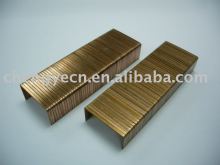 Copper closing carton staples