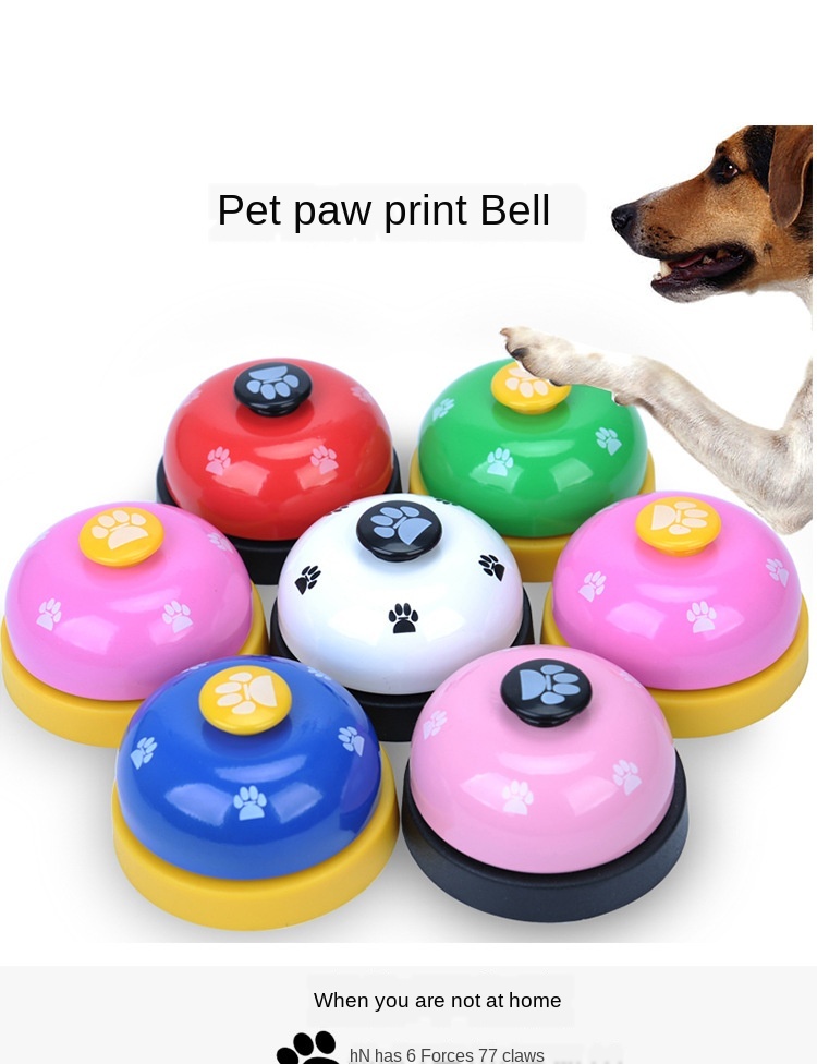 Bell Training Supplies Voice Footprint Paw Print Trainer Cat Toy Pet