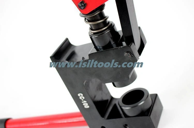 Igeelee Hydraulic Hole Punching Tool Cc-100 Manual Hole Making Tool in The 1.0mm Mild Steel with Dia 22.2mm and 34.1mm