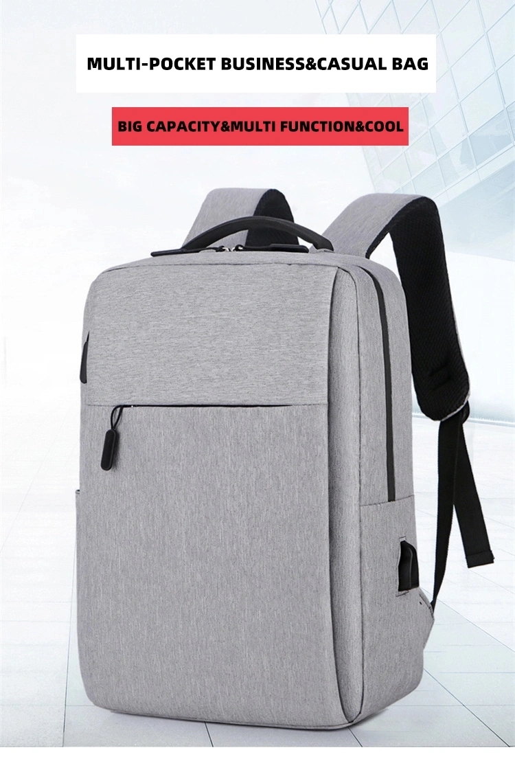 USB Charging Business Backpack Big Capacity Laptop Bag for Daily Use Customized Logo