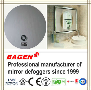 Fog Free Glass Mirror Defogging pad, Anti-fog Bathroom mirror defogger CE, UL approved