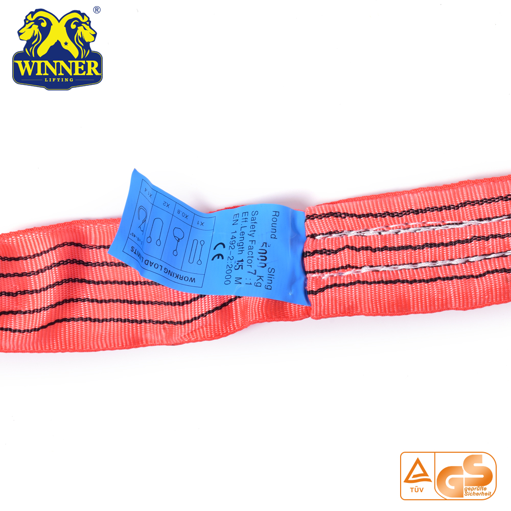High Quality Soft 5Ton Endless Polyester Round Sling