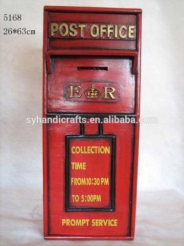 Post box, mail baox shape Decorative ANTIQUE WOODEN CD RACK: CD-3S WOODEN CD RACK , wooden CD rack