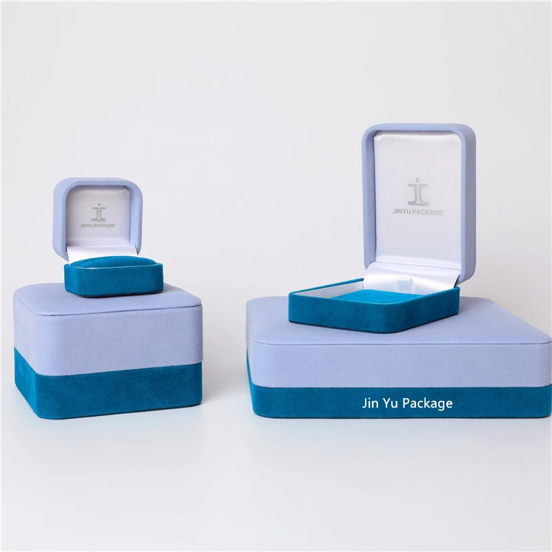 High End Customized Velvet Jewelry Packaging Box Factory