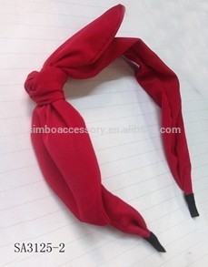 plain fabric rabbit ear bow headband, rabbit hairband,alice band,hair accessories,hair jewelry,hair ornament,new 2015