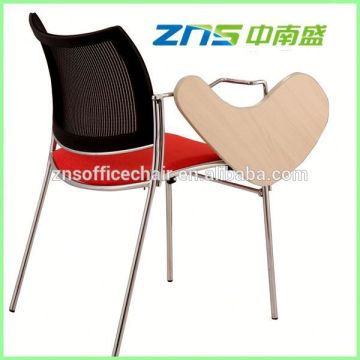 891BY plastic seat palstic back training chair with writing tablet