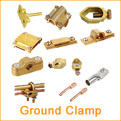 5/8" 16mm Welding Ground Clamps Square Brass Clamps for Earthing Tape to Tape cable wire anchor clamp