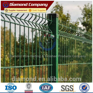 pvc coated welded galvanized iron wire mesh fence for boundary wall