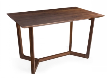Solid Walnut Wood Restaurant Dining Tables PU Lacquer