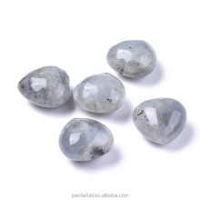 Pandahall Heart-Shaped Love Worry Stone Healing Crystal Natural Labradorite Beads