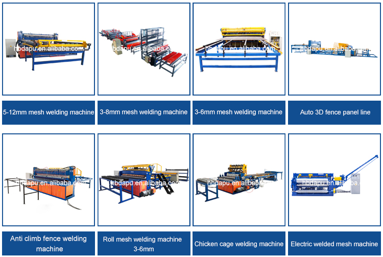 Reinforce fence panel construction mesh machine