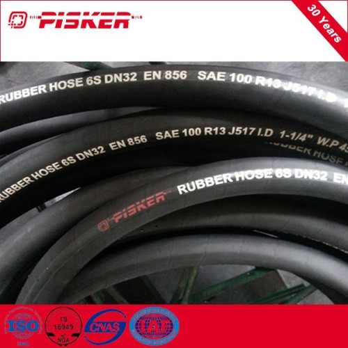 SAE100 R13 High-Pressure Rubber Spiral Hydraulic Hose