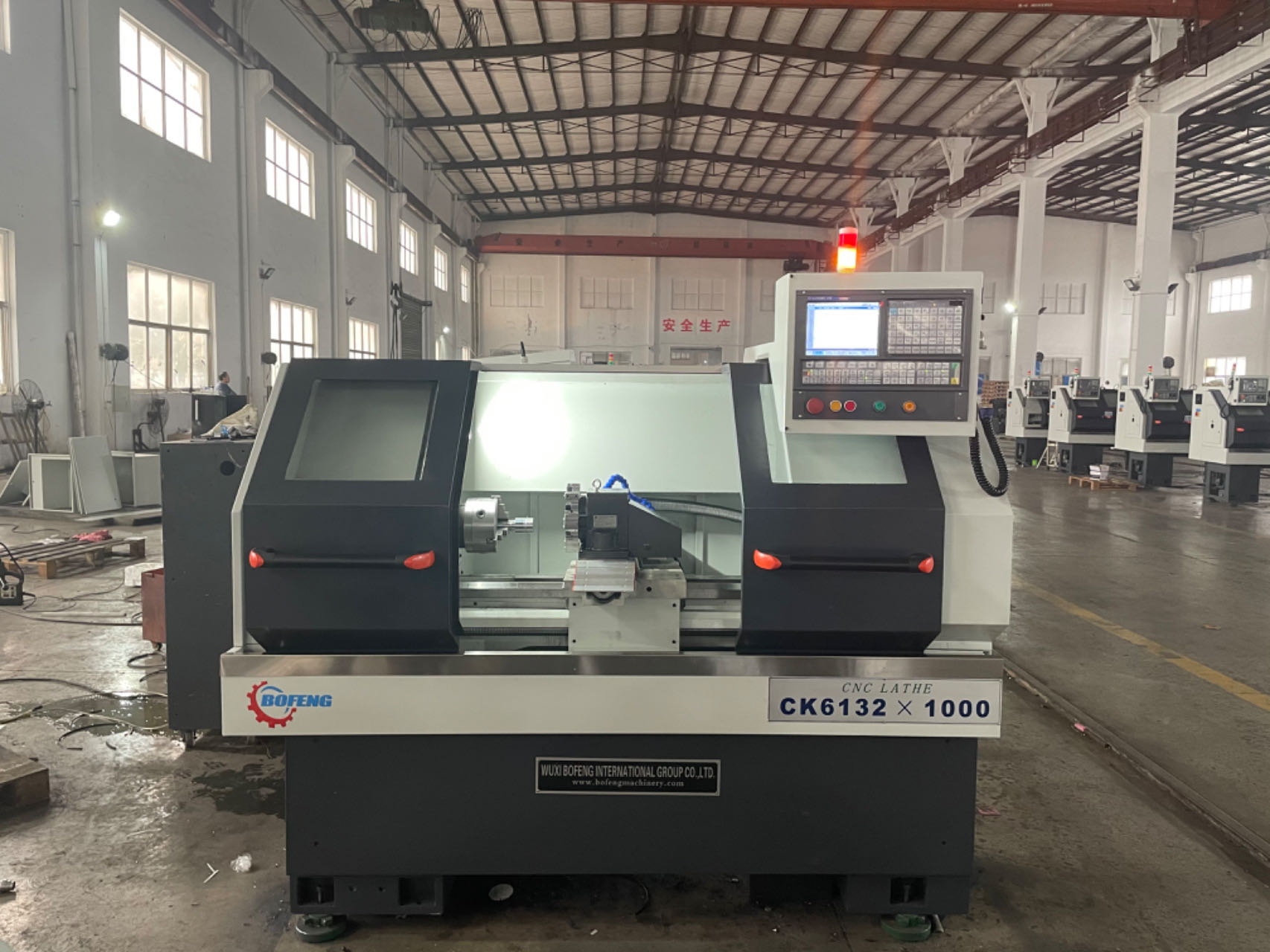 Flat Bed CNC Turning Lathe CK6132 with Fanuc, Siemens, GSK CNC System