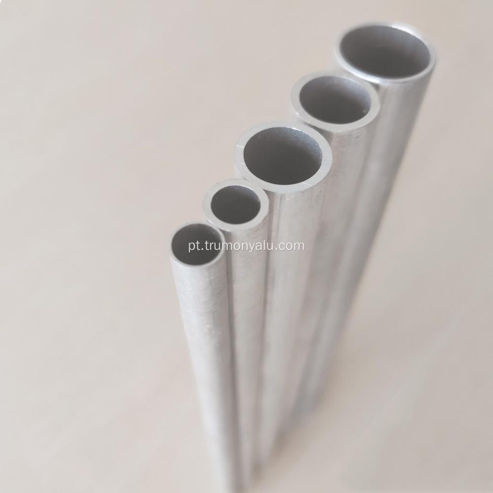 Tubo redondo de dissipação de calor de alumínio com acabamento laminado