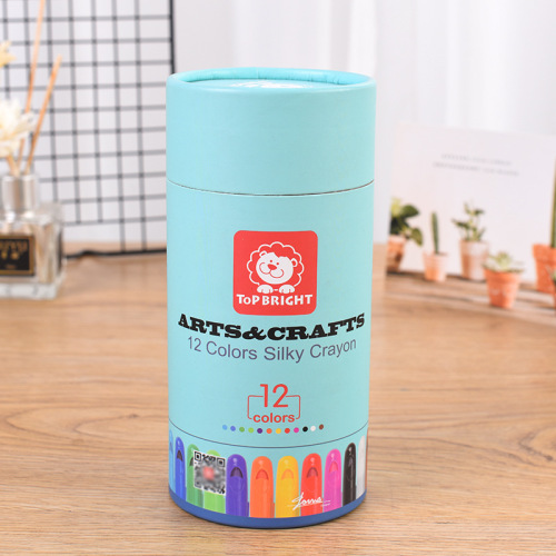 Empty Round Box Custom Paper Tube for Crayon